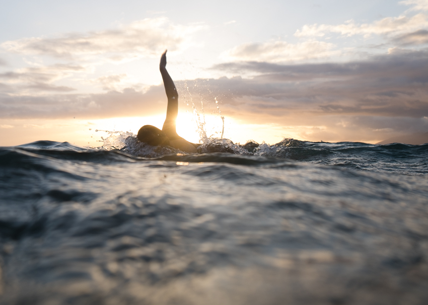 DebSchwedhelm-sunset swim-Hawaii