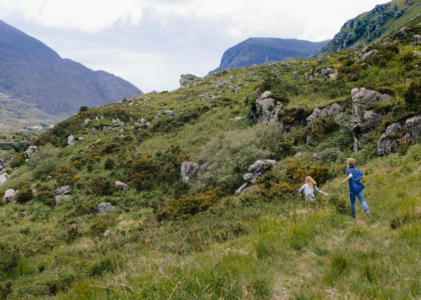 KJ 21. Running in Dunloe Gap. Ring of Kerry Ireland