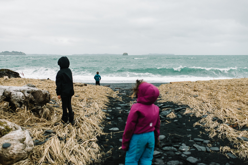 breannapeterson. stormy beach walk. alaska