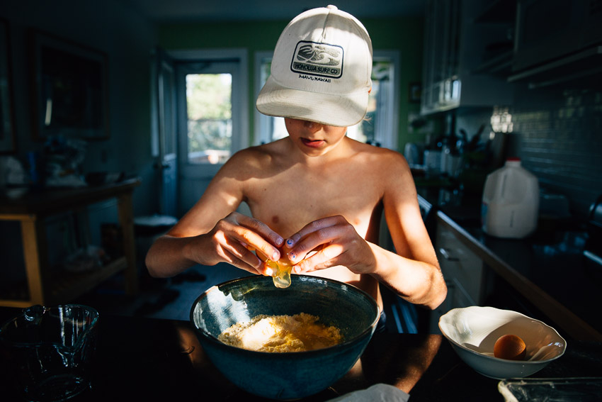 Making Cornbread, Michigan